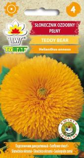 SLUNEČNICE OKRÁSNÁ ŽLUTOKVĚTÁ PLNÁ - Teddy Bear /60 SEMEN/ (Helianthus annus fl. Pl.)