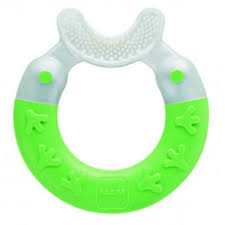 MAM hryzátko na čistenie zubov zelená (3m+,)