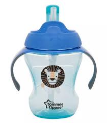 Tommee Tippee Netečúci termohrnček so slamkou Explora 260ml (modrá,230ml,7m+ )