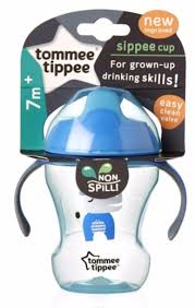 TOMMEE TIPPEE tréningový hrnček 230ml 7m+ modrý (BPA free 7m+)
