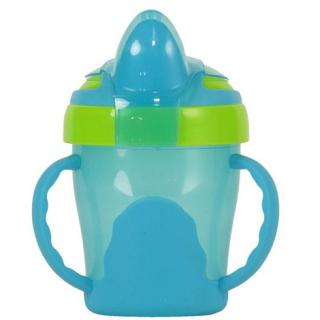 VITAL BABY Detský výučbový 3 dielny hrnček 200 ml modrý (BPA free)
