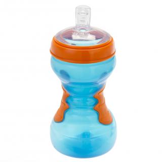Vital baby športová fľaša so slamkou 440ml 12m+,modrá (440ml, BPA free)