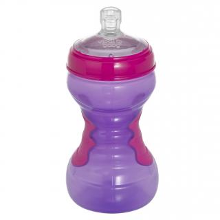 Vital baby športová fľaša so slamkou 440ml 12m+,ružová (440ml , BPA free)