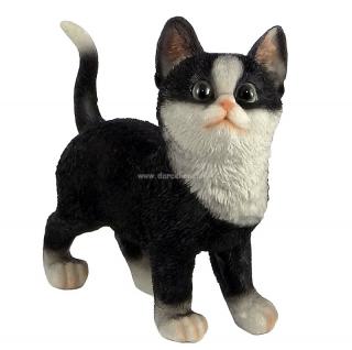 Mačka stojaca čierna soška 19,5cm