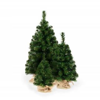 Malý vianočný stromček stojan v jutovom vrecku 60 cm