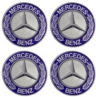 nálepky na kolesá Mercedes strieborné o 5,9 cm