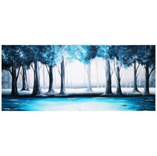 Obraz tyrkysový les  akryl 110x50cm
