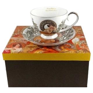Šálka na kávu Alfons Mucha v darčekovej krabici