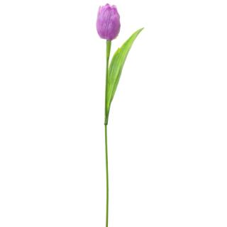 Tulipán umelý kvet fialový 42cm