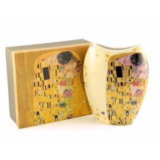 Váza Gustav Klimt bozk krémová 20cm