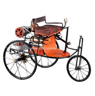 Veterán Benz Patent-Motorwagen kovový model 25cm