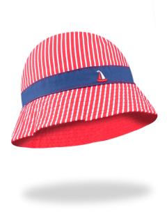 Detský klobúk 8761-50/54 (8761 Klobúk CKA-178-HAT IN STRIPES-50-54 cm)