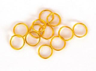 Krúžky - zlaté, 7 mm, 10 ks