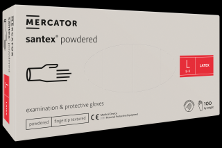 Jednorázové rukavice SANTEX veľkosť L