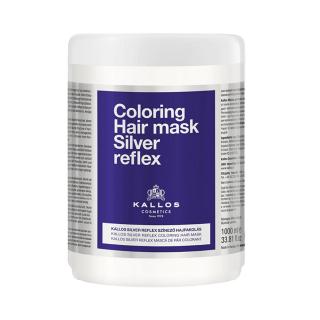 KALLOS Coloring SILVER REFLEX - vlasová maska 1000 ml