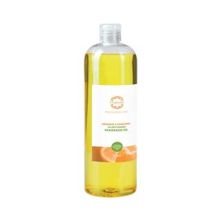 YAMUNA rastlinný telový masážny olej - POMARANČ &amp; ŠKORICA  1000 ml