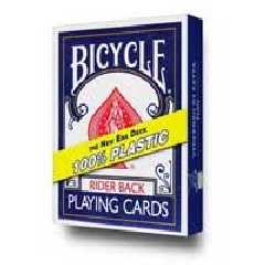 Bicycle - 100% plastové (modré) (karty)