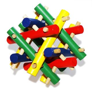 Puzzle Colored Stick (Drevený hlavolam)