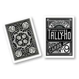 Tally-Ho - Fan Back BLACK (karty)