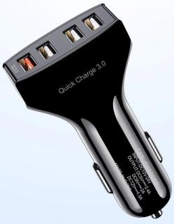 Autonabíjačka - výstup 4x USB (Nabíjačka do auta so 4 usb výstupmi)
