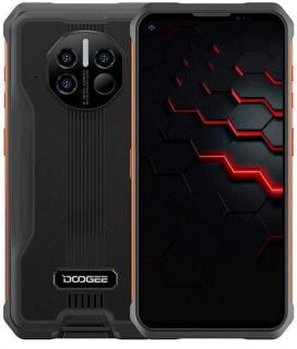 Doogee V10 čierno/oranžový (Odolný 5G mobil s teplomerom, 8-jadro, RAM 8GB, pamäť 128GB, HD+ displej 6.39 , 48MPix, NFC, 8500mAh)