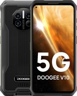 Doogee V10 čierny (Odolný 5G mobil s teplomerom, 8-jadro, RAM 8GB, pamäť 128GB, HD+ displej 6.39 , 48MPix, NFC, 8500mAh)