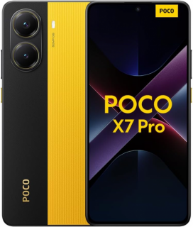 Poco X7 PRO 5G 12GB/512GB (s adaptérom) čiernožltý (Dual Sim, 5G internet, 8-jadro, RAM 12GB, pamäť 512GB, FullHD+ AMOLED displej 6.67 , 50MPix, NFC, 6000mAh)