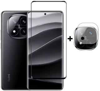 Tvrdené 3D sklo Xiaomi Redmi Note 14 Pro+ 5G + sklo fotoaparátu (Ochranné sklo Xiaomi Redmi Note 14 Pro Plus 5G)