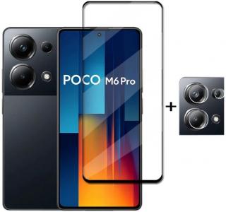 Tvrdené sklo Poco M6 Pro + sklo fotoaparátu (Ochranné sklo Xiaomi Poco M6 Pro)