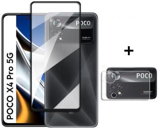 Tvrdené sklo Xiaomi Poco X4 PRO 5G + sklo fotoaparátu (Ochranné sklo Xiaomi Poco X4 Pro + ochrana zadnej kamery)