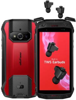 Ulefone Armor 15 červený (Odolný mobil s vyberateľnými slúchadlami, Android 12, RAM 6GB, pamäť 128GB, HD+ displej 5.45quot;, 16MPix, NFC, 6600mAh)