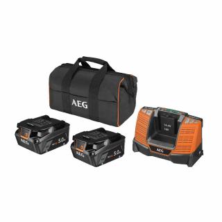 AEG SETLL1850SHD (set akumulátorov 18V HD 5.0 Ah a nabíjačky v taške)