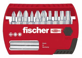 FISCHER FPB Profi-bit 11-dielna sada (Set bitov obsahuje 11 nástavcov pre rýchlu výmenu)