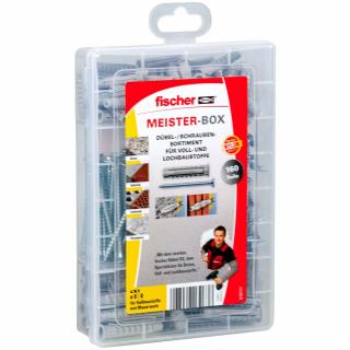 FISCHER MAJSTER BOX SX + skrutky (praktický MAJSTER BOX s rozpernými fischer hmoždinkami SX 6, SX 8 a skrutkami)