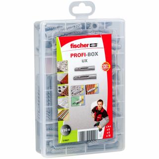 FISCHER MAJSTER BOX UX/UX R (praktický MAJSTER BOX s univerzálnymi hmoždinkami fischer UX 6, UX 8, UX 10, UX 6 R a UX 8 R)