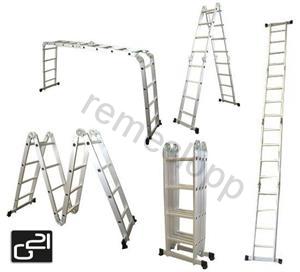 Hliníkový rebrík G21 GA-SZ-4x3-3,7M multifunkční + podlážka (Hliníkový rebrík G21 GA-SZ-4x3-3,7M multifunkční vrátane podlážky)