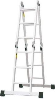 Hliníkový rebrík PROTECO 4x4 (Hliníkový rebrík s možnosťou plošiny)