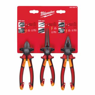 MILWAUKEE 3 dielna sada VDE klieští (VDE set klieští)