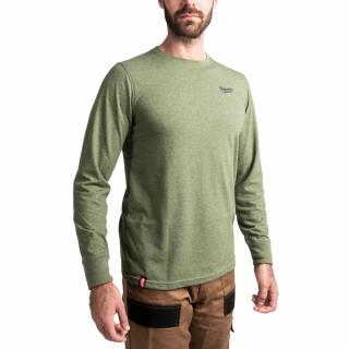 MILWAUKEE HT LS vel. L - zelená (hybridné pracovné tričko s dlhým rukávom, zelené - nevyhrievané)