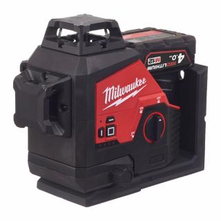 MILWAUKEE M12 3PL-401C (aku laser so zeleným lúčom s 3 rovinami a uhlom 360°)