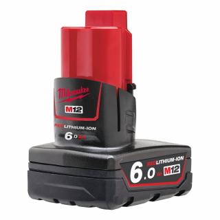 MILWAUKEE M12 B6 akumulátor (Li-Ion akumulátor 6,0 Ah, 12V)