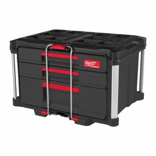 MILWAUKEE PACKOUT™ box so zásuvkami 2+1 (PACKOUT™ modulárny úložný systém)
