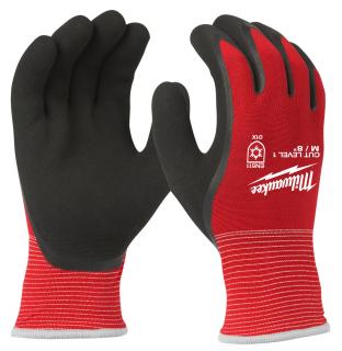 MILWAUKEE pracovné rukavice zimné odolné proti prerezaniu - stupeň 1 (pracovné zimné rukavice odolné proti prerezaniu)