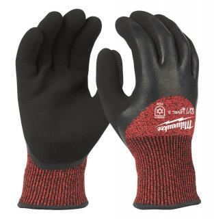 MILWAUKEE pracovné rukavice zimné odolné proti prerezaniu - stupeň 3 (pracovné zimné rukavice odolné proti prerezaniu)