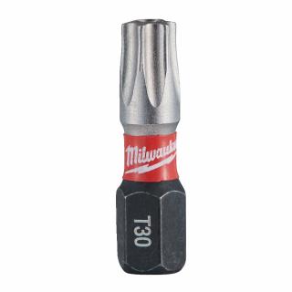 MILWAUKEE skrutkovací bit TX BO30 25 mm SHOCKWAVE™  (skrutkovací bit TORX® BO, 2 ks v blistri)