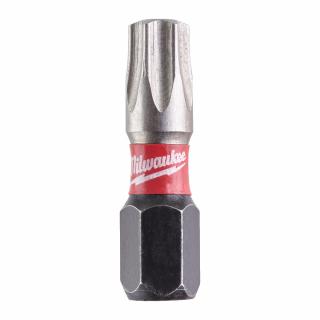 MILWAUKEE skrutkovací bit TX30 25 mm SHOCKWAVE™ bal. 25 ks (skrutkovací bit do drážky TORX, bal. 25 ks)