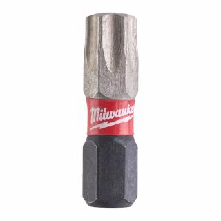 MILWAUKEE skrutkovací bit TX40 25 mm SHOCKWAVE™ (skrutkovací bit do drážky TORX, 2 ks v blistri)