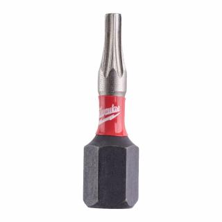 MILWAUKEE skrutkovací bit TX9 25 mm SHOCKWAVE™  (skrutkovací bit do drážky TORX, 2 ks v blistri)