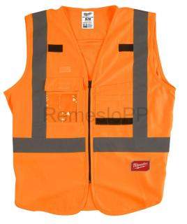 MILWAUKEE výstražná vesta - oranžová vel. L/XL (výstražná vesta s vysokou viditeľnosťou - oranžová)