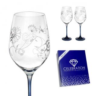 Swarovski Pohár na víno 360 ml Celebration Cibulák Crystals (2ks) (Swarovski)